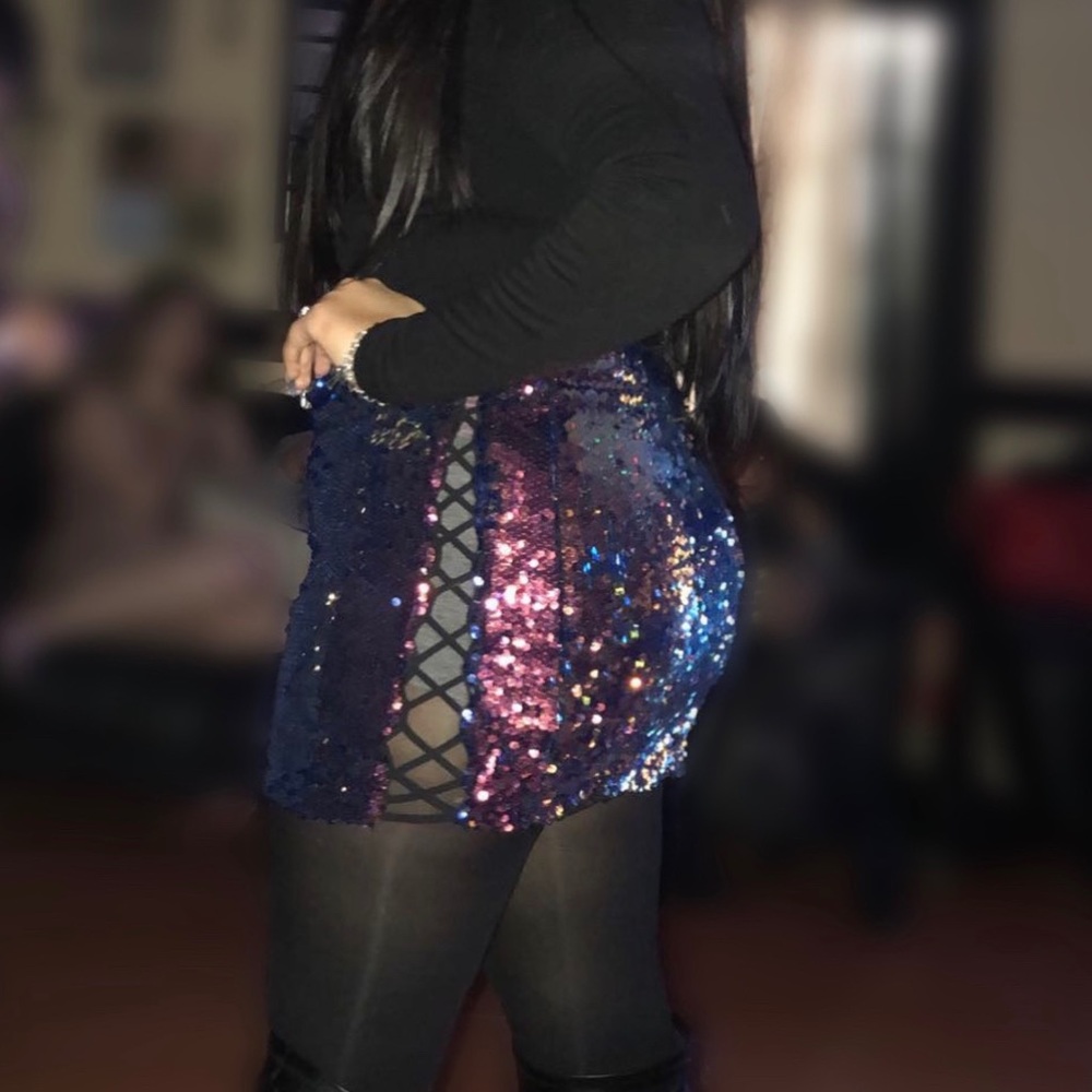 Sequin skirt tornasol